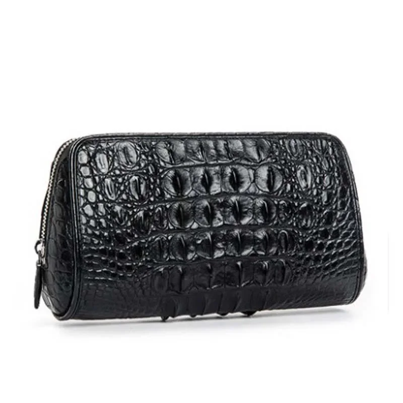 afanzhe crocodile leather men cluth bags men large capacity Men's bags men wrist bag Long wallet business Male hand bag