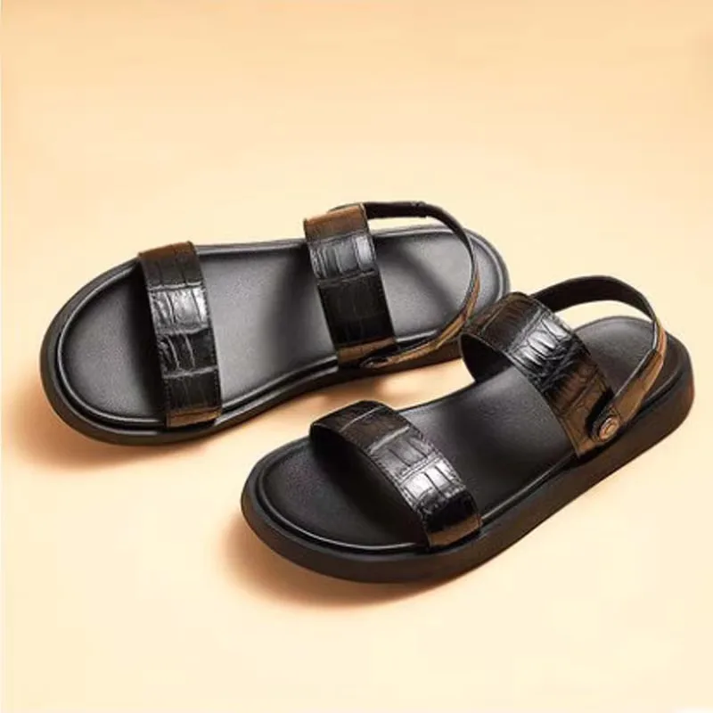 ouluoer summer new men sandals leisure slippers male foot wear outside men sandals tide - Image 3