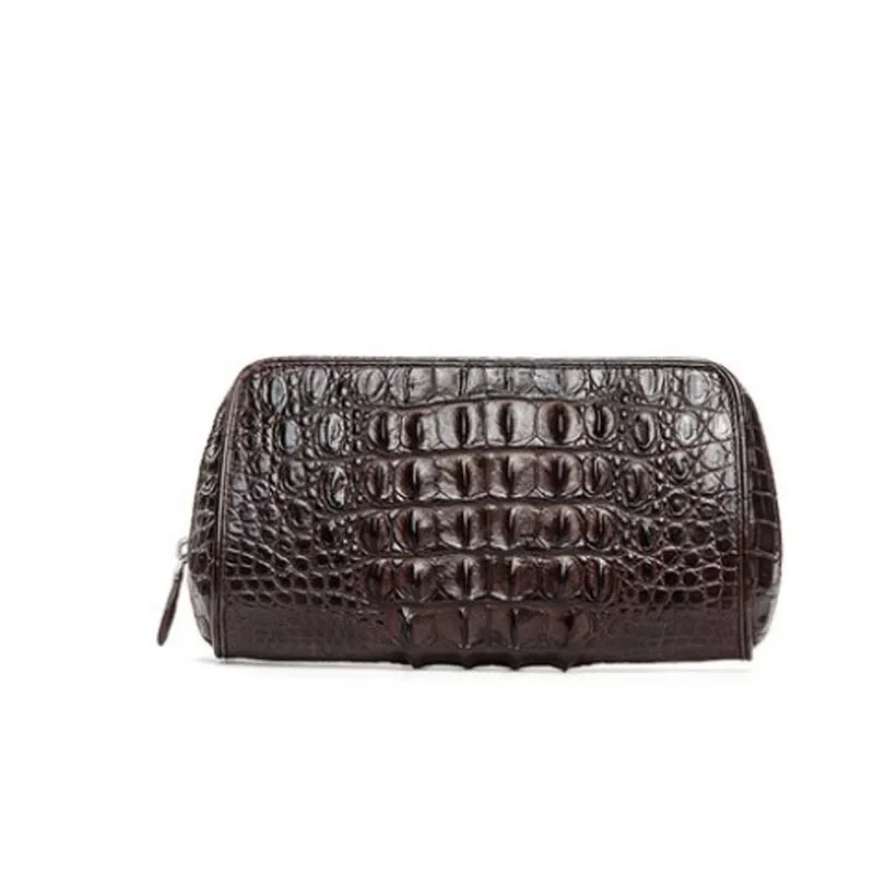 afanzhe crocodile leather men cluth bags men large capacity Men's bags men wrist bag Long wallet business Male hand bag - Image 4